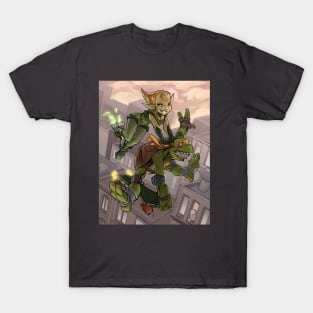 TMNT Mikey and Neutrino Kala T-Shirt